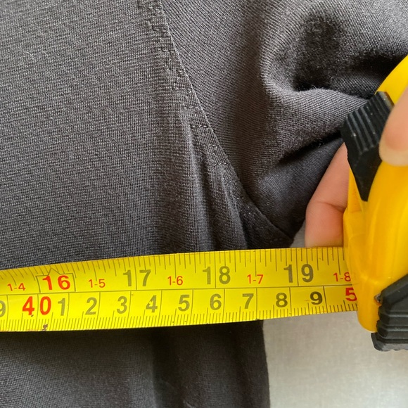 HORNY TOAD Muse Dress 3/4 Sleeve V-Neck Side Ruching Coffee Brown Sz L - Picture 13 of 13